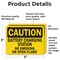 Signmission Battery Charging Station No Smoking Or Open Flames OSHA Caution Sign, Vinyl Decal, 5in x 3.5in, 2PK OS-2PACK-CS-D-35-L-19115 - alternate 5